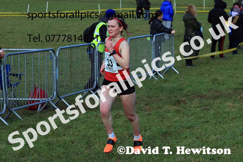 Junior Womens 2024 Northern Cross Country Champs., Sedgefield. Photo: David T. Hewitson/Sports for All Pics